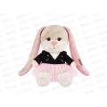 Зайка Jack&Lin Лин в черной куртке, 20см в коробке JL-02202302-20