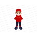 Кукла мягкая "Мальчик" в кофте (50см) ИК-4094 в пакете Кукла мягкая "Мальчик" в кофте (50см) ИК-4094 в пакете