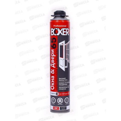 Пена монтажнаяBOXER Professional 65 всесезонная 800мл *12/816