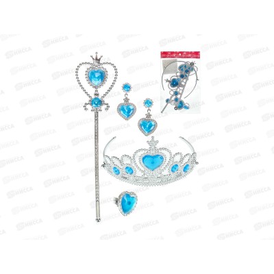 Игровой набор &quotМаленькая королева&quot 2212805 (корона,клипсы,кольцо.)