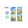 Блокнот 40л MAZARI А7 карт.обл.греб, M-17445 *132