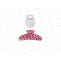 Pretty Girl Крабик для волос TS-B136 розовый леопард 10см *12