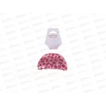 Pretty Girl Крабик для волос TS-B137 розовый леопард 8,3см полукр *12