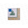Салфетки 3сл 20л 33*33 Bouquet Новог.гобелен с елочкой.Золото*12 25748