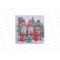 Салфетки 3сл 20л 33*33 Bouquet Home Котята с подарками 25649*12
