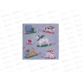 Салфетки 3сл 20л 33*33 Bouquet Home Лыжники ,25689*12