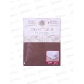 Простыня на резинке поплин 180*200*35 Мокко