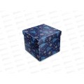 Коробка - куб MI одинарная Елочки и снежинки 17*17*17, КК-7101