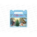 Коробка для конфет MI Сундучок Снеговик-почтальон (500г), ПП-6257
