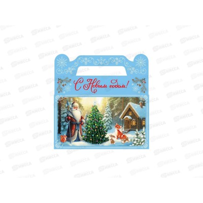 Коробка для конфет MI Сундучок Снеговик-почтальон (500г), ПП-6257