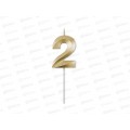 Свечи д/торта СИТИ ХОУМ Цифра &quot2&quot блестящая (Ж12) СЦБ2