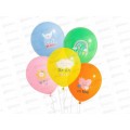 Шары СИТИ ХОУМ крас с рис 5шт (Party4-4) ШЛЦММ