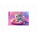 Альбом для рисования 40л Funguru "Милые друзья. Кошечка", D-608B-4100-1 Альбом для рисования 40л Funguru "Милые друзья. Кошечка", D-608B-4100-1