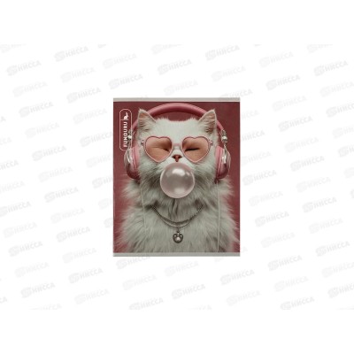 Тетрадь 48л клетка Funguru &quotBubble cat&quot D-608B-4101-1 *12/240