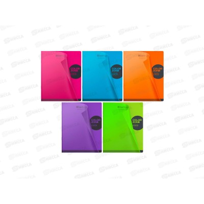 Тетрадь 48л кл. Berlingo Color Zone пластик.обложка ассорти 48300 *5/60