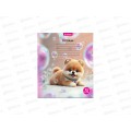Тетрадь 12л клетка Funguru &quotМилые друзья. Шпиц&quot, D-608B-822c  *25