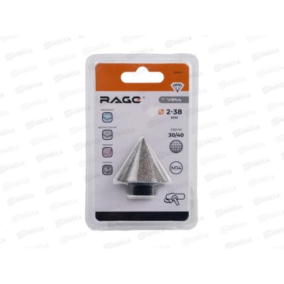 Фреза алмазная конусная для УШМ (2-38 мм  grit 30/40  М14) VIRA, 559600 *5/80