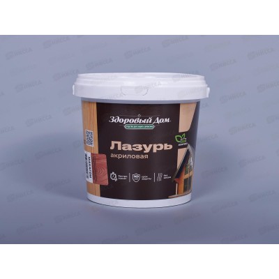 Лазурь Здоровый Дом  0,9л Махагон, деревозащита, 9594505 *6/432