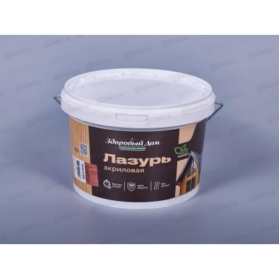 Лазурь Здоровый Дом  2,5л Махагон, деревозащита, 9594506 *144