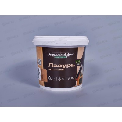 Лазурь Здоровый Дом  0,9л Тик, деревозащита, 9594508 *6/432