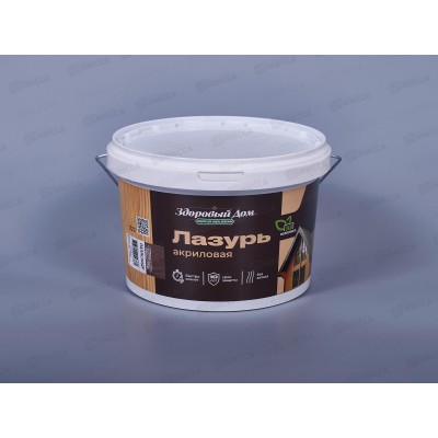 Лазурь Здоровый Дом  2,5л Палисандр, деревозащита, 9594515 *6/432