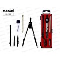 Готовальня MAZARI 6пр, (циркуль,грифель, насадка, держ.)M-4521 *12/144 Готовальня MAZARI 6пр, (циркуль,грифель, насадка, держ.)M-4521 *12/144