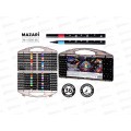 Маркеры MAZARI Берто акриловые 36цв. с блестками M-15250-36 *12