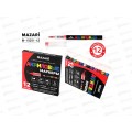 Маркеры MAZARI акриловые 12цв. кистевид. M-15251-12 *12