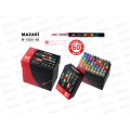 Маркеры MAZARI акриловые 60цв. кистевид. M-15251-60 *12