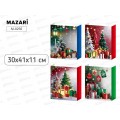 Пакет подар. бумажный Mazari НГ 30*41*11см 4 дизайна М-8256 *12