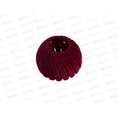 Заколка для пучка пластиковая большая Бархат бордовая 9543