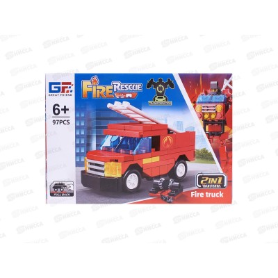 Конструктор Fairy Rescue Пожарная машина 97дет., 123-939, 6210