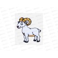 Наклейка декоративная 20*20см Баран, 336-541  г