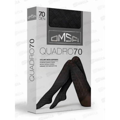 Omsa колготки Quadro 70 (nero, IV)