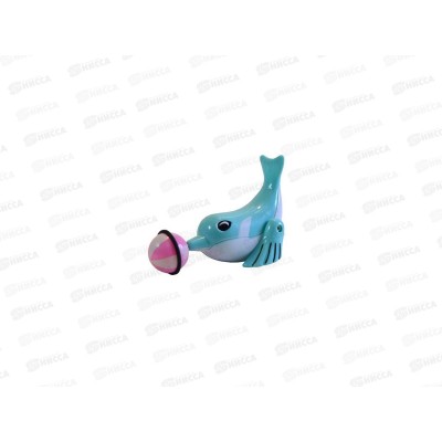Заводной дельфин с мячом 688, 10см, 90588