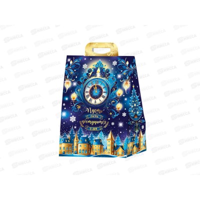 Коробка картонная 2,0кг Новогодние Часы (230*100*330/375) *80