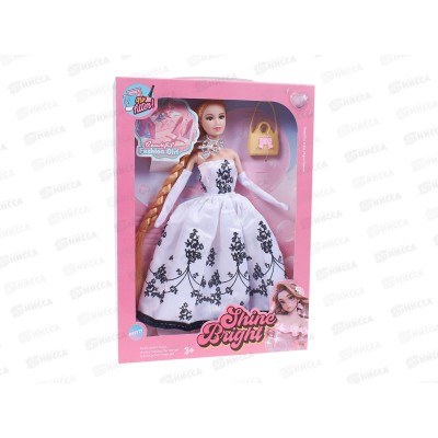 Кукла с аксессуарами 2866824, 3 вида, в коробке 23*4,5*32,5см