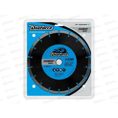 Диск алмазный DIAFORCE Segment Basic 230х22.23х7,5x2,4мм сухой рез *25