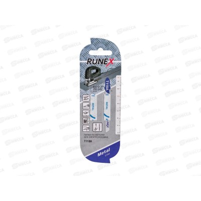 Пилки HSS 75x50мм 21з/д(сталь,цв.мет.,пласт. h=1,5-3mm) T118A 2шт RUNEX *10/400