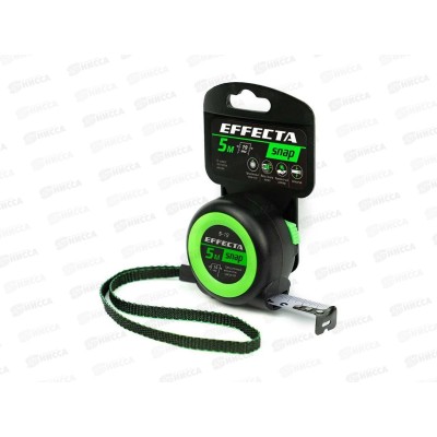 Рулетка EFFECTA SNAP, автостоп,  5 м / 19мм *10/400