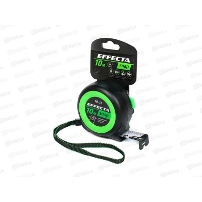 Рулетка EFFECTA SNAP, автостоп, 10м / 25мм *10/400