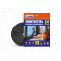 Уплотнитель резиновый UBH06 D-профиль Черный 6м 4WALLS/20