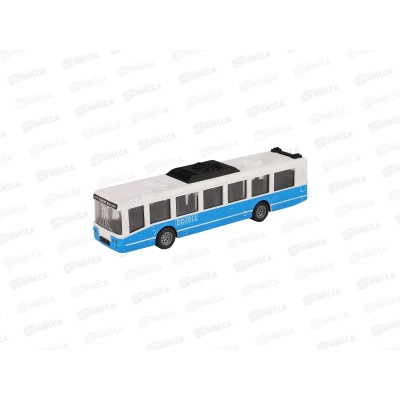 Автобус инерц. ИК-4548 (пластик, голубой) в пакете