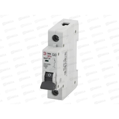 Авт.выкл. ВА47-29 1P 63А 4,5кА C ЭРА Pro, 900-18 *12