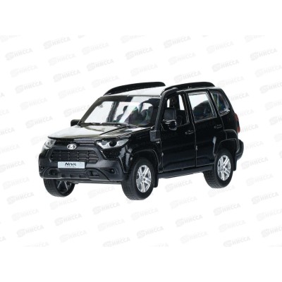 Машина &quotТЕХНОПАРК&quot металл LADA NIVA trevel, 12см, черный, 12-BK-WOD