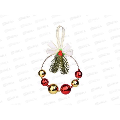 Елочное украшение Обруч с шариками  DP-0682  528662