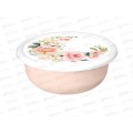 Миска 1,2л "Модена" с крышкой с декором "Розы" св.-розовый 223188107/04 *18 Миска 1,2л "Модена" с крышкой с декором "Розы" св.-розовый 223188107/04 *18