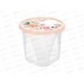 Контейнер 1,75л &quotРозы&quot круглый, светло-розовый, 223187907/04