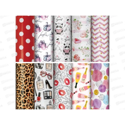 Бумага упак. ЗОЛОТАЯ СКАЗКА For Women 70*100см 10диз. мелов. 591915