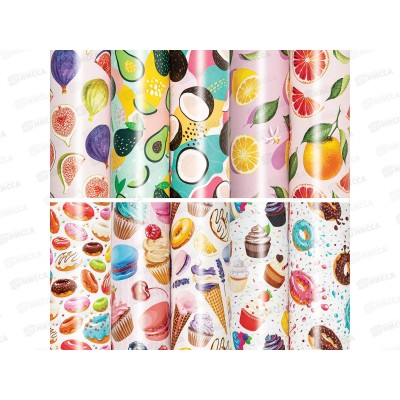 Бумага упак. ЗОЛОТАЯ СКАЗКА Sweet Life 70*100см 10диз. мел.591920